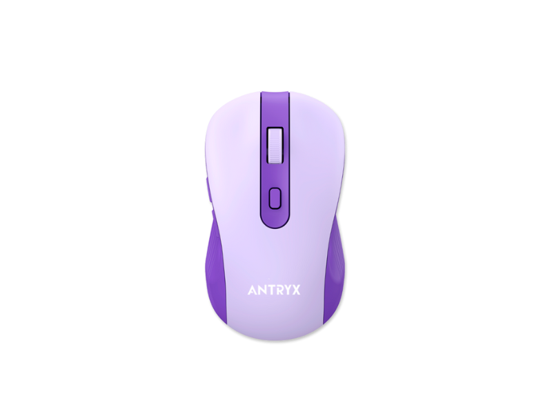 TECLADO Y MOUSE ANTRYX WS-970 WIRELESS PURPLE HOLDER SLOT (ASC-WS970PE)